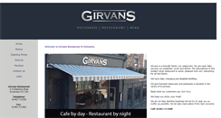 Desktop Screenshot of girvansrestaurant.co.uk